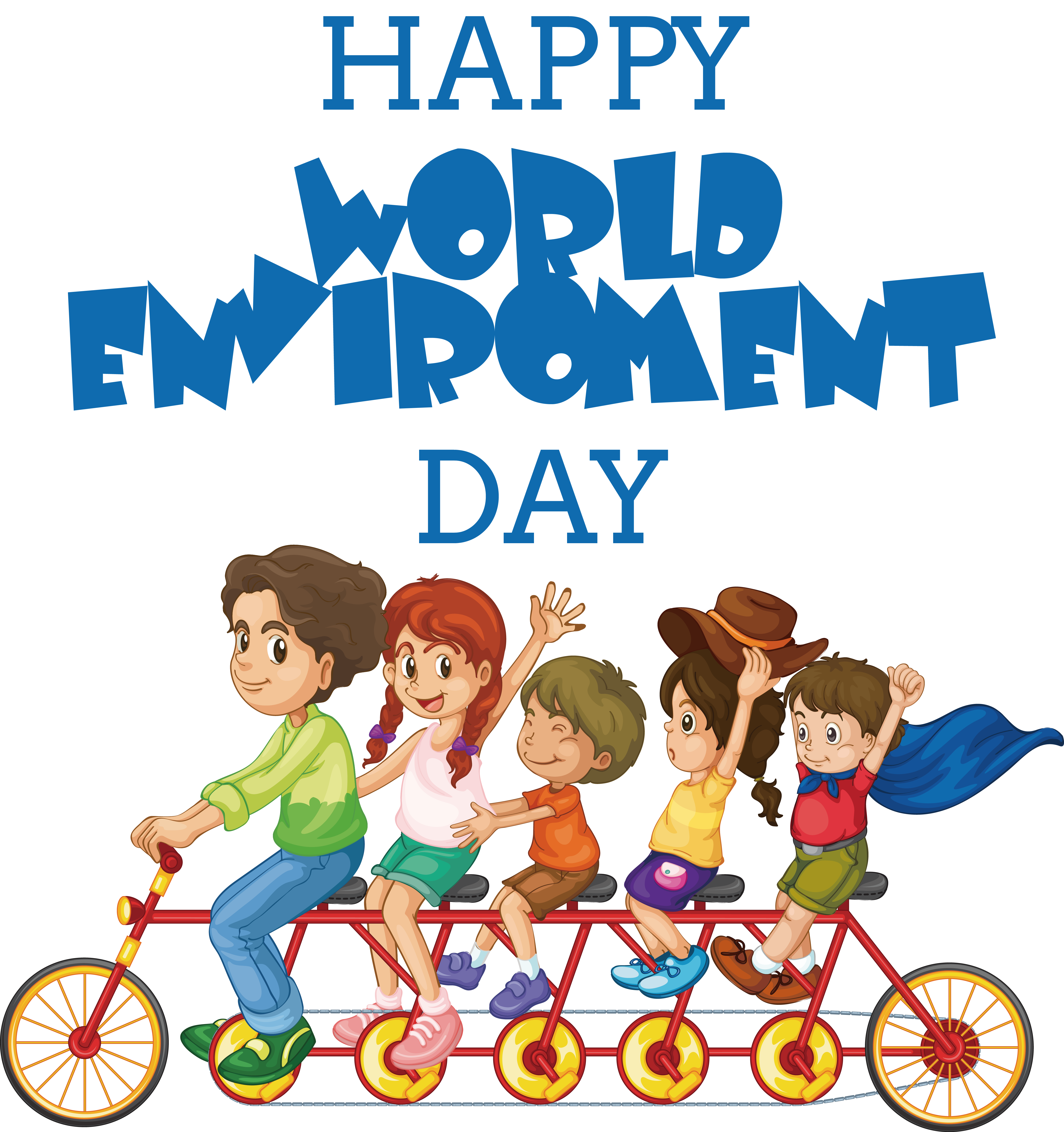 Children Celebrating World Environment Day
