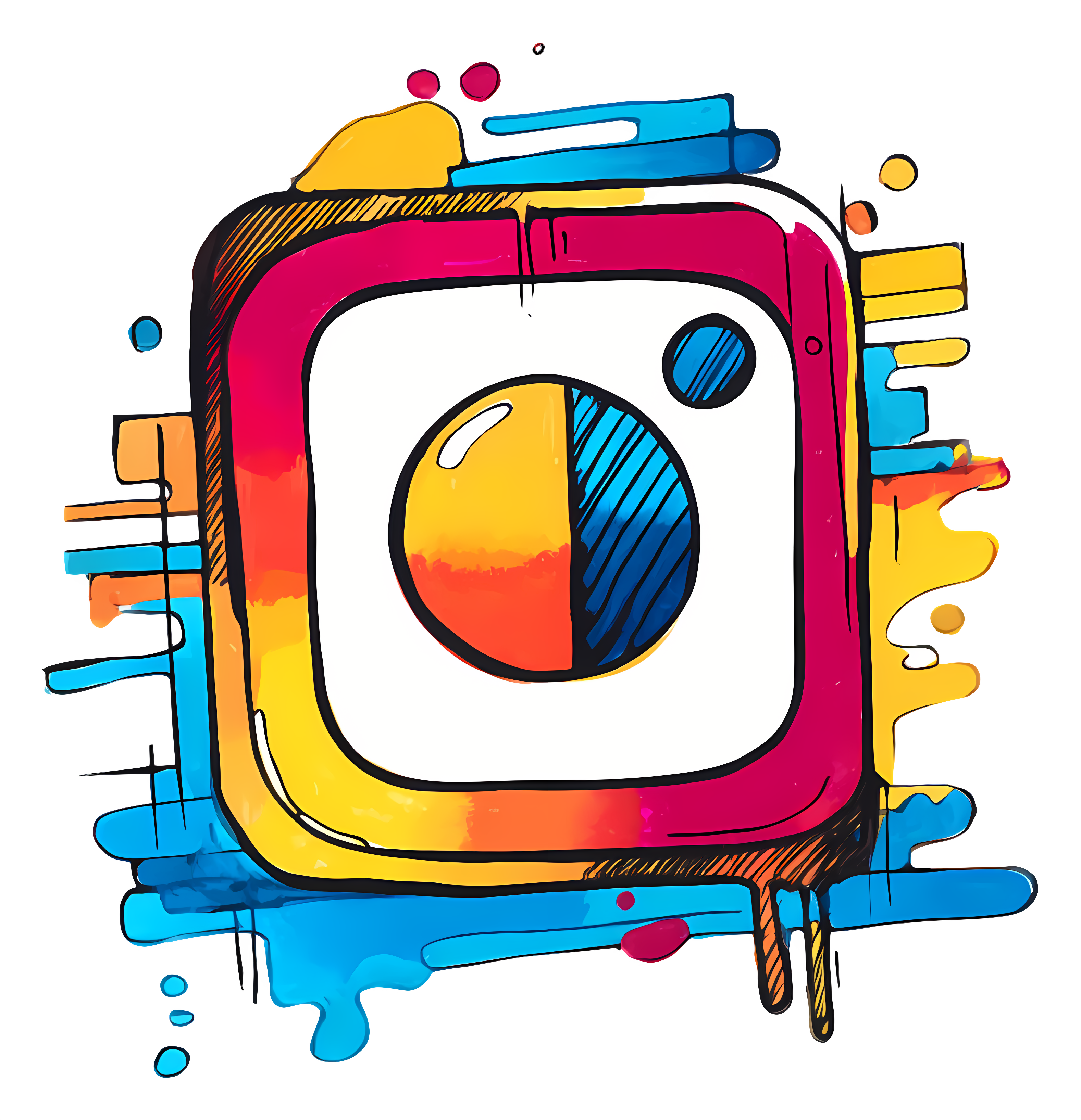Colorful Instagram Logo Illustration