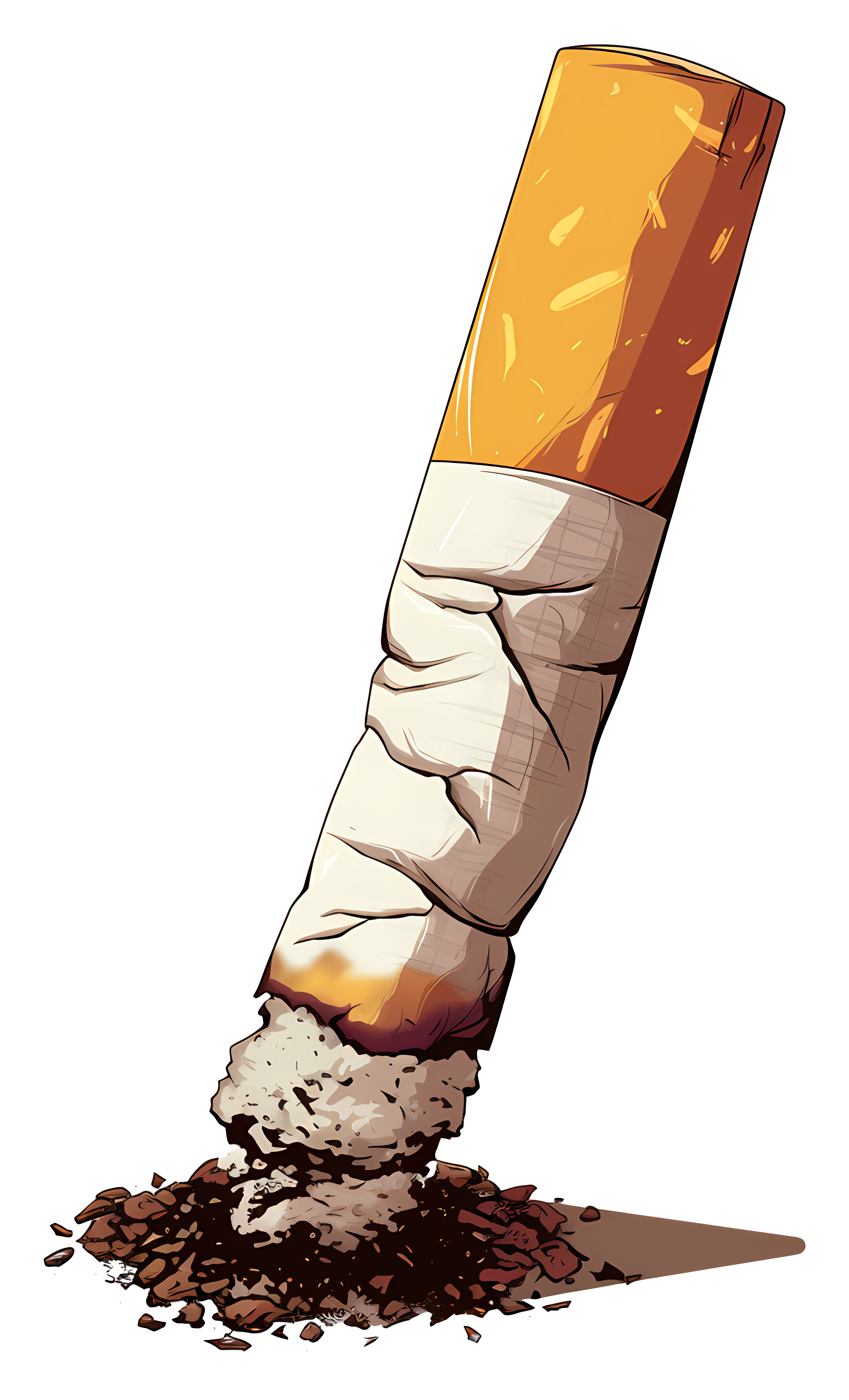 Discarded Cigarette Butt no tobacco png