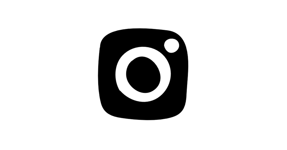 Instagram Logo in Black and White