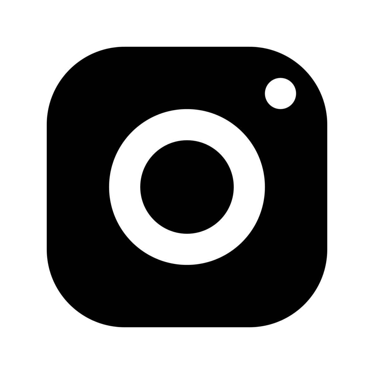 Minimalist Black and White Instagram Logo