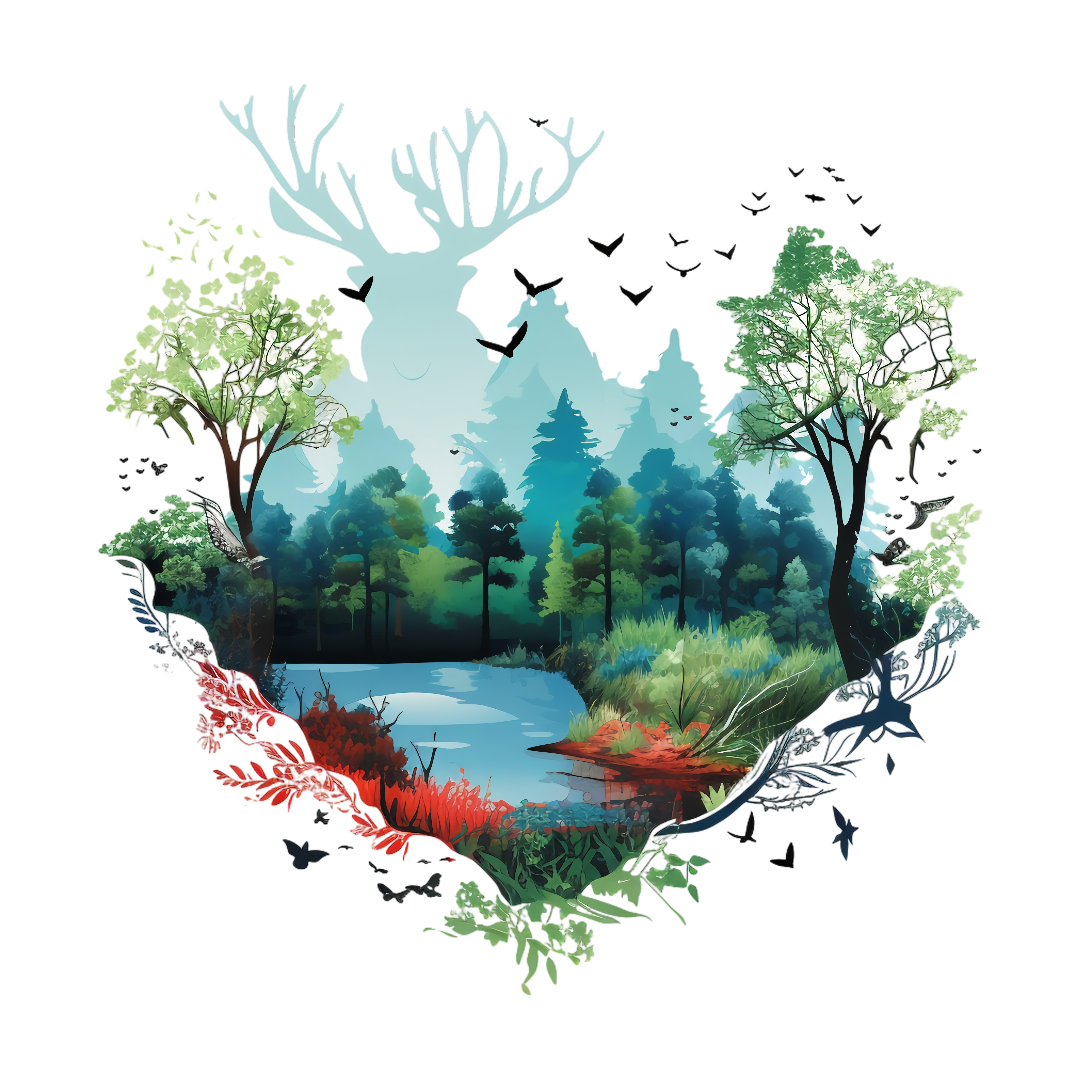 Nature Conservation Day Heart Shaped