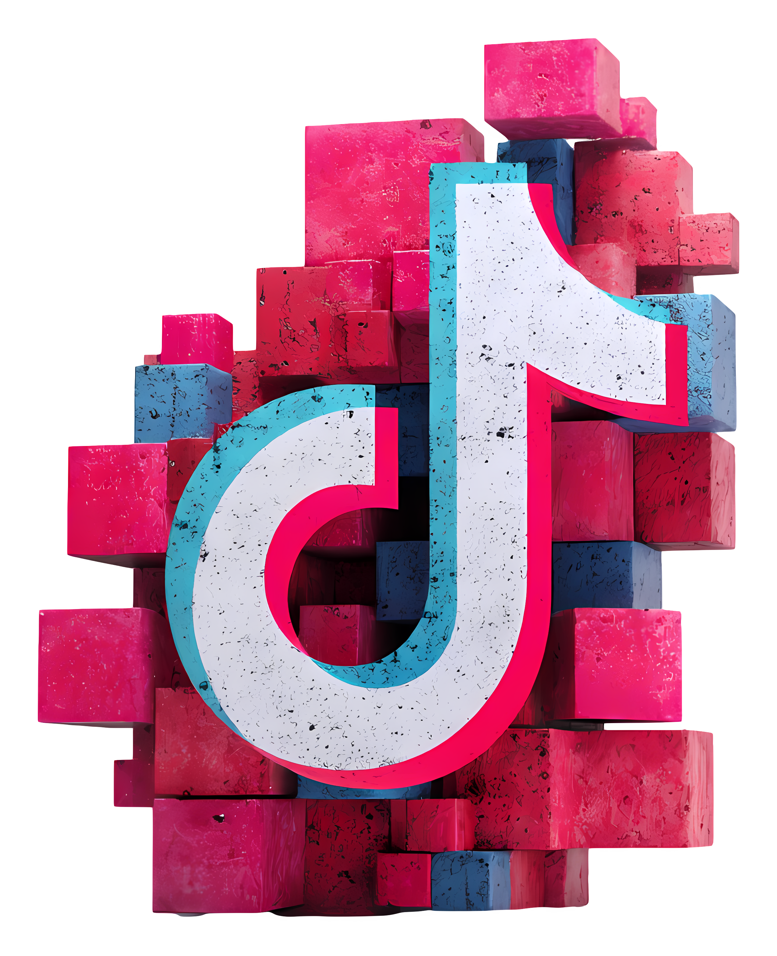 TikTok Logo pink Design
