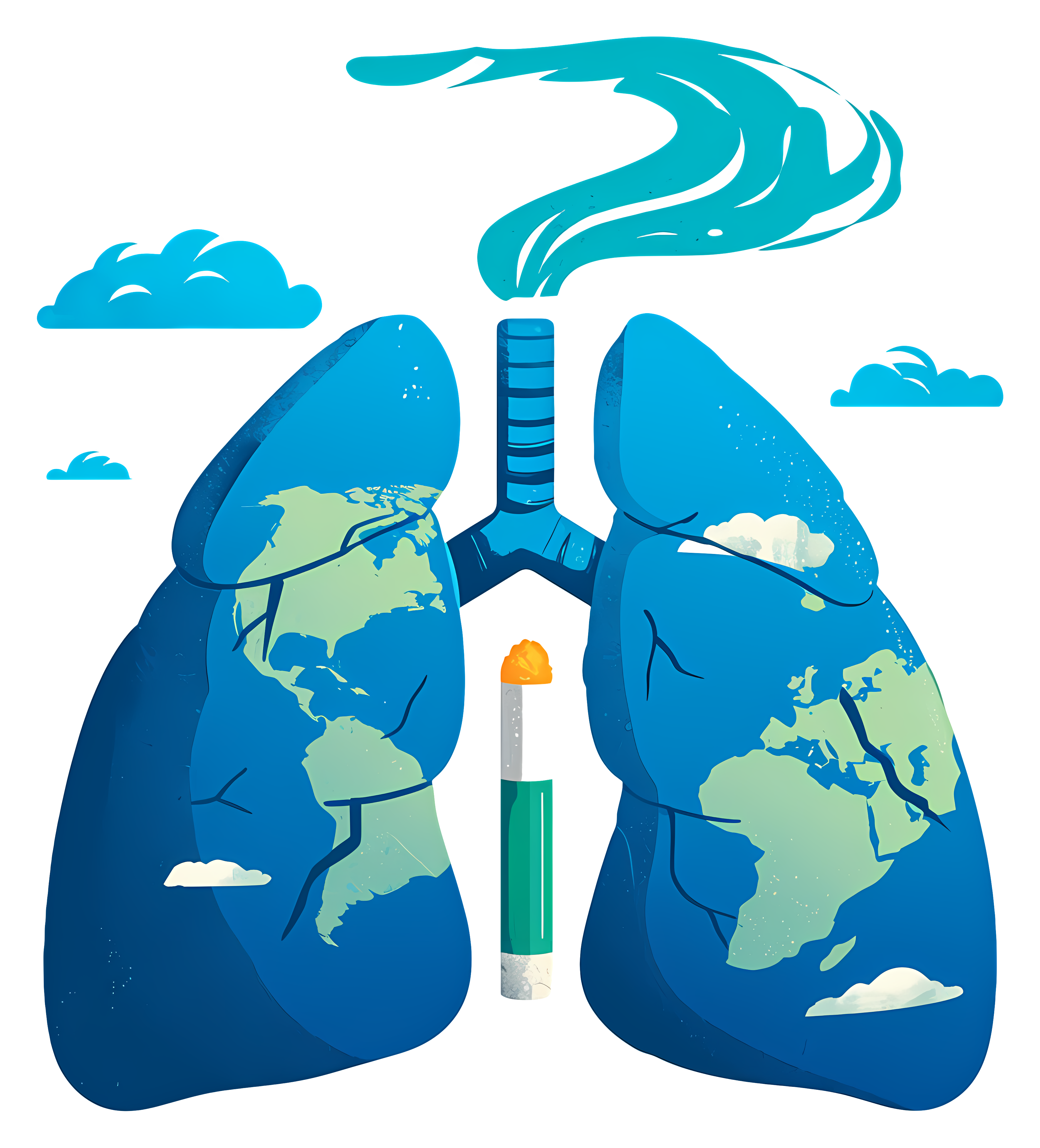 world no Tobacco Earth Lungs Environmental