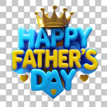 3d happy fathers day king - Transparent PNG Free Download