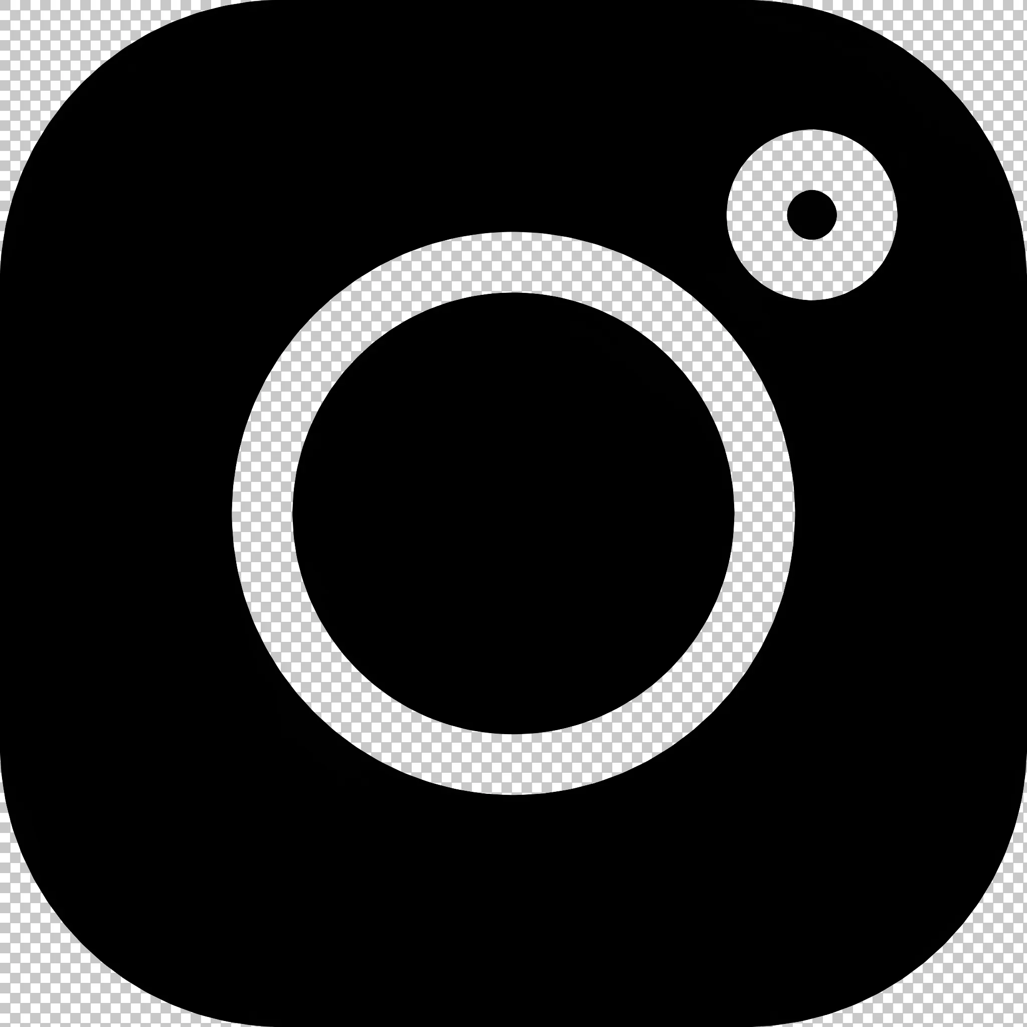 Black Instagram Logo Icon