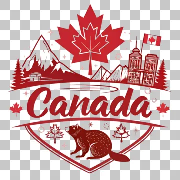 Canada Day Flyer Template With Fireworks - Transparent PNG Free Download