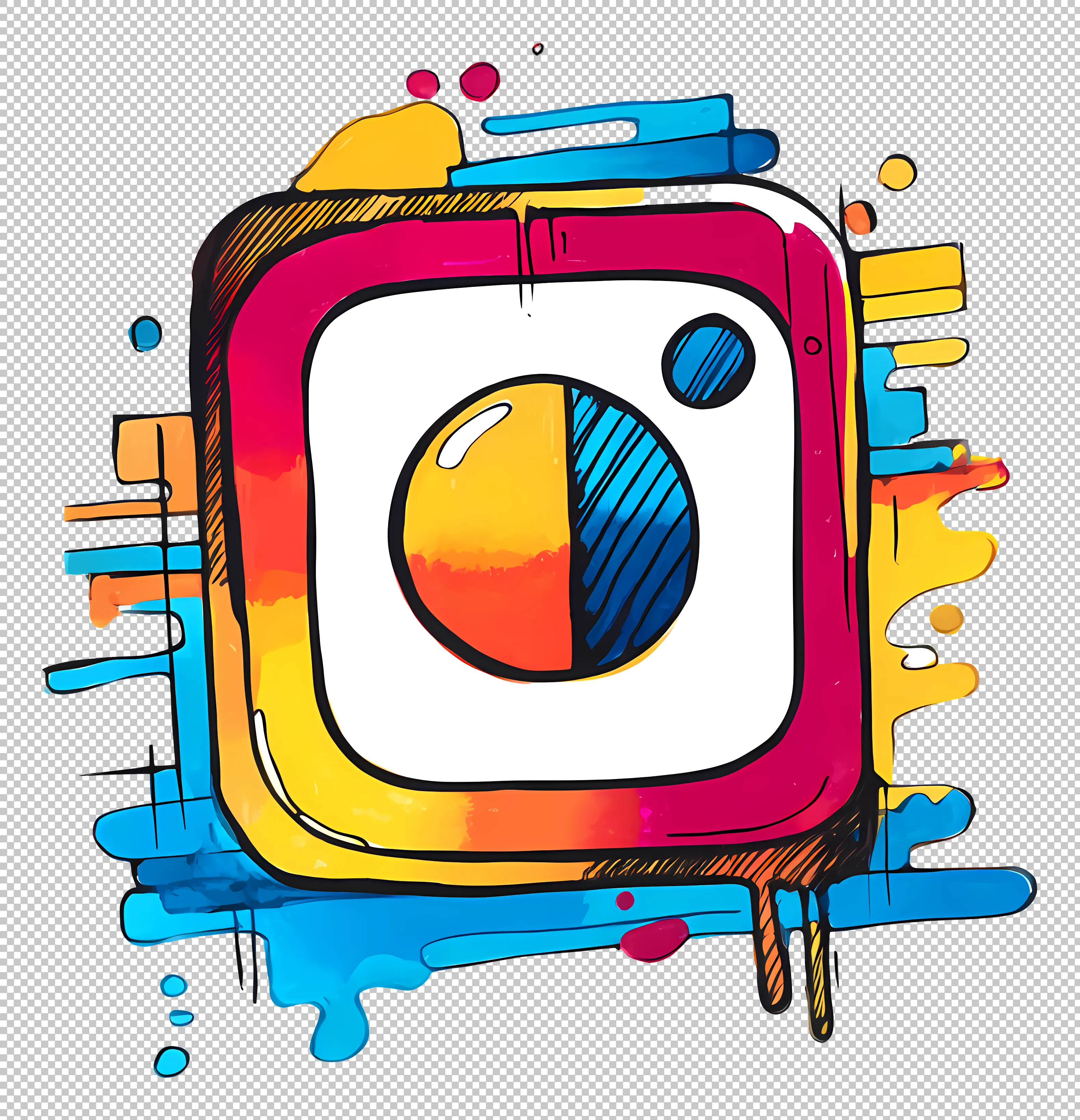 Colorful Instagram Logo Illustration