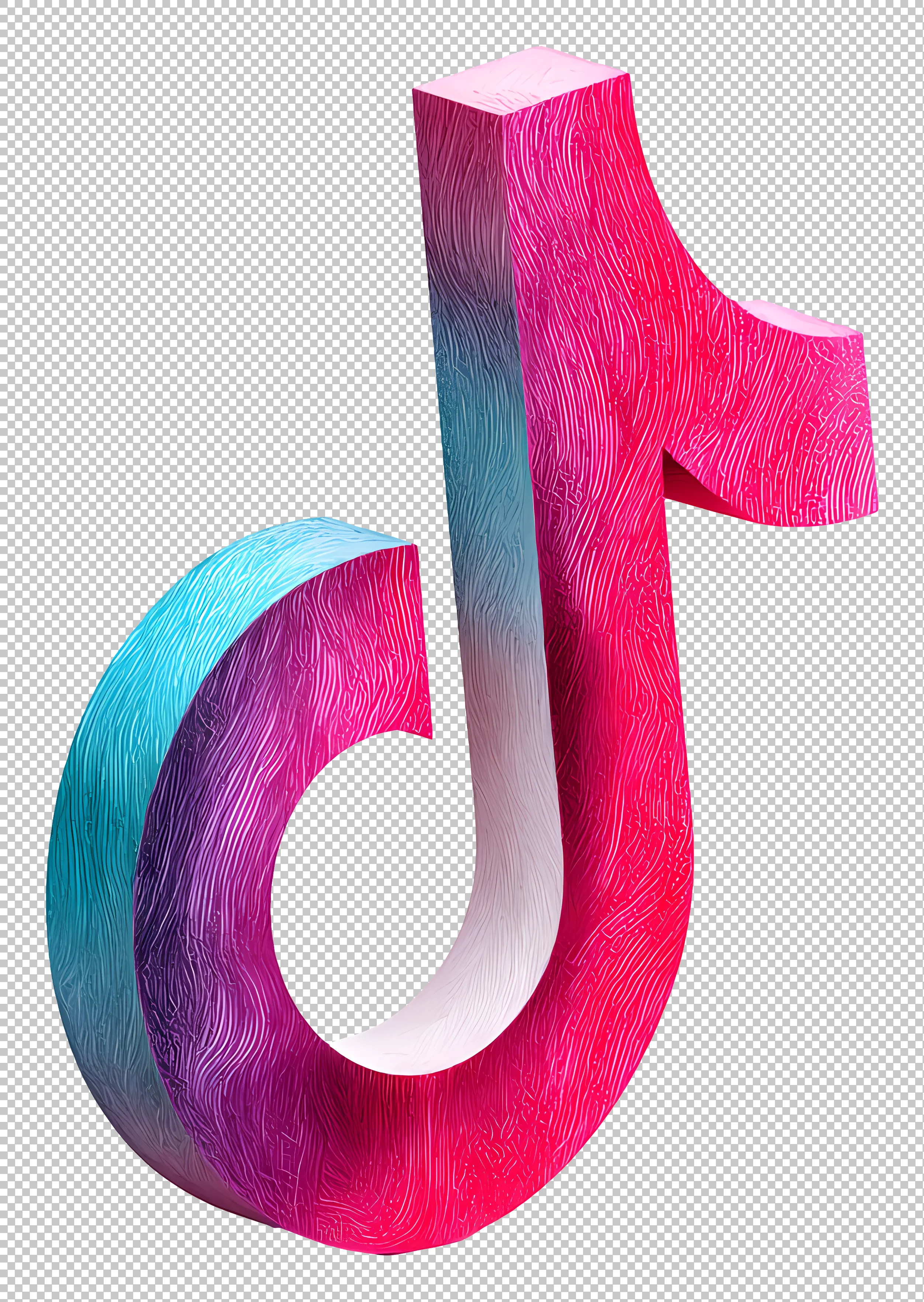 Colorful Music Note Symbol tiktok free png image