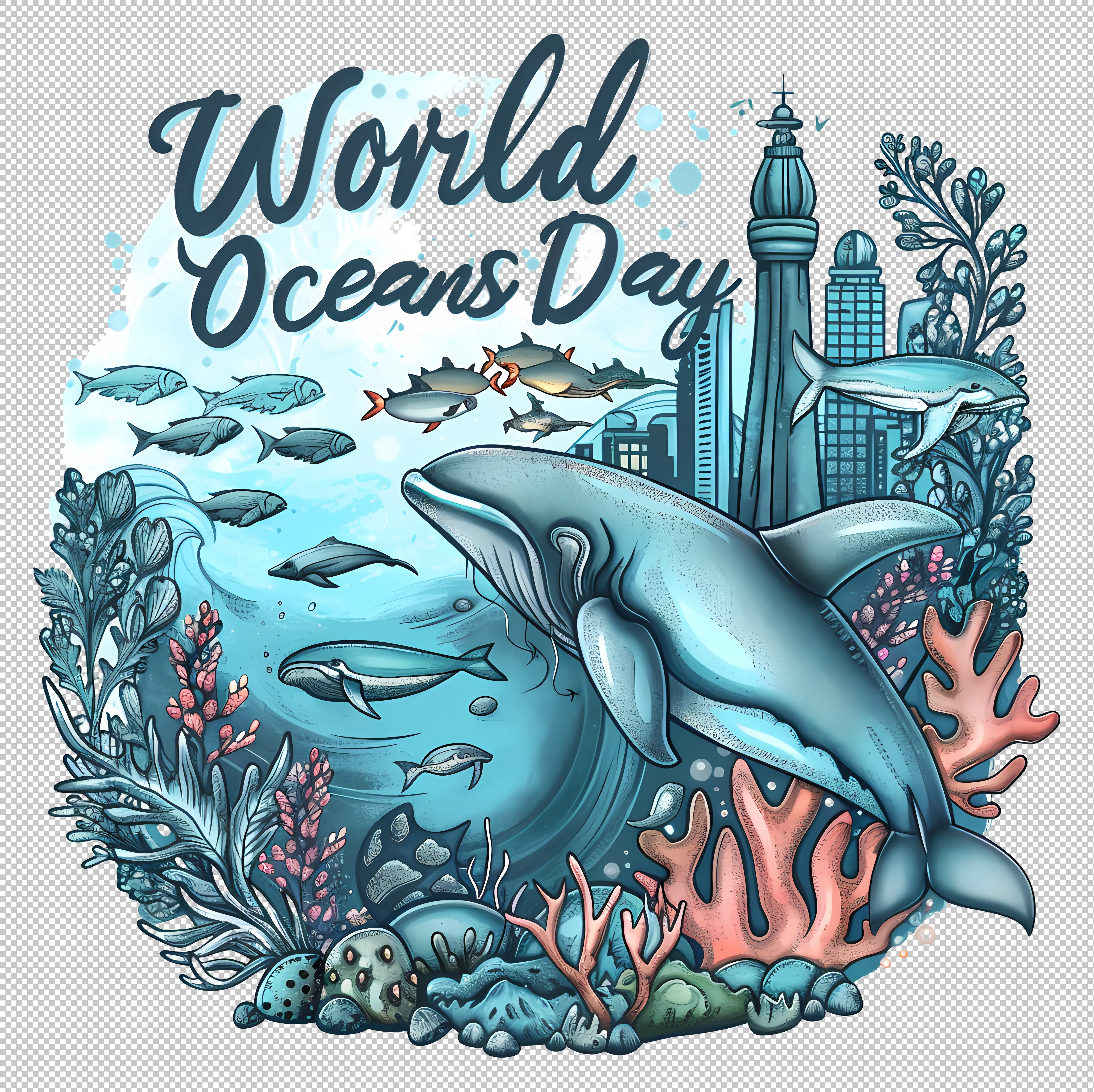 World Oceans Day with Whale